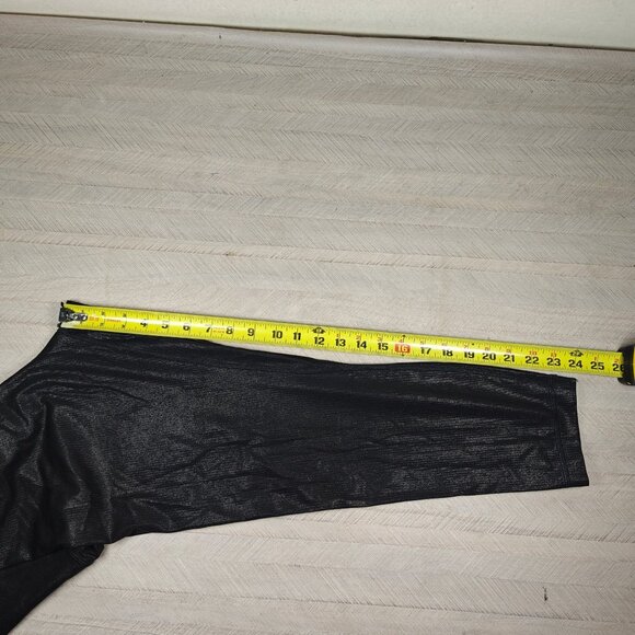 Lululemon Align High-Rise Ribbed Pant 25" Shine Radiate Foil Black Night Size 12 - Picture 7 of 9